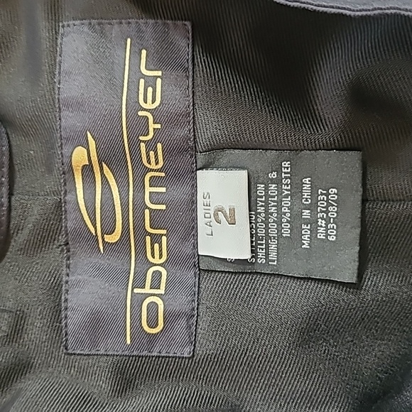 Obermeyer Snow Pants Women's sz 2 Black Method Shell Ski/Snowboard Pants - Picture 10 of 16